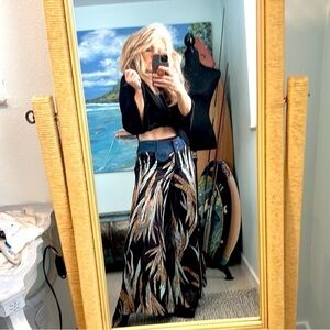 Lucent,Take A Look At THESE, So Funky & So Cool, Semi-Sheer Jean-Palazzo Pants,